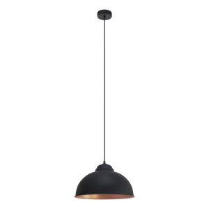 EGLO hanglamp Truro 2 – 1 lichts – ø370mm. – zwart, koper EGLO hanglamp Truro 2 – 1 lichts – ø370mm. – zwart, koper