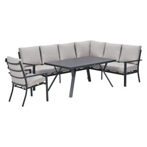 Garden Impressions Lounge dining set Senja 4-delig rechts incl stoel –