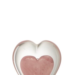 J-Line presse-papier Hart – glas – roze – small
