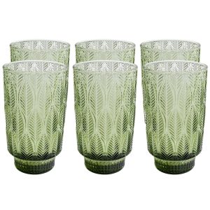 Kare Design Waterglazen Fogli groen (6/set)