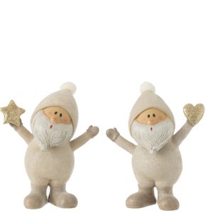 J-Line figuur Kerstman Ster Horen – polyresin – grijs – large – 2 st. J-Line figuur Kerstman Ster Horen – polyresin – grijs – large – 2 st.