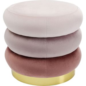 Kare Design Kruk Sandwich fluweel roze