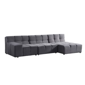 HOME DELUXE Modulaire bank ORLENA – XL rechts antraciet