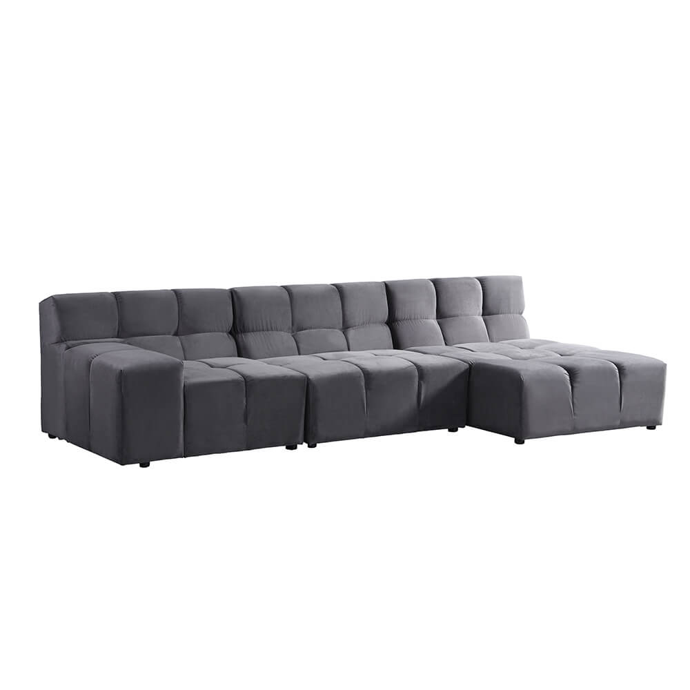 HOME DELUXE Modulaire bank ORLENA - XL rechts antraciet