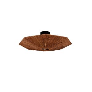 GOOD&MOJO plafonniere Panama – bruin – Ø65cm GOOD&MOJO plafonniere Panama – bruin – Ø65cm