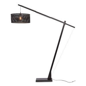 GOOD&MOJO vloerlamp Java – zwart – Ø50cm GOOD&MOJO vloerlamp Java – zwart – Ø50cm