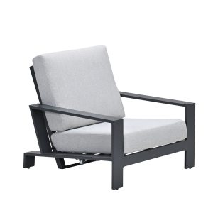 Garden Impressions loungestoel Coba verstelbaar donker grijs – valley