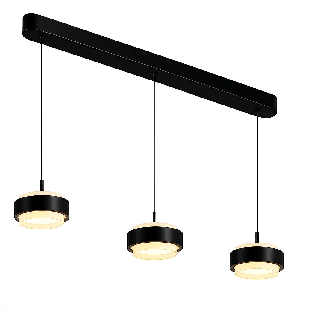 Freelight hanglamp Puleggia - 3 lichts - 90 x 150 cm - zwart