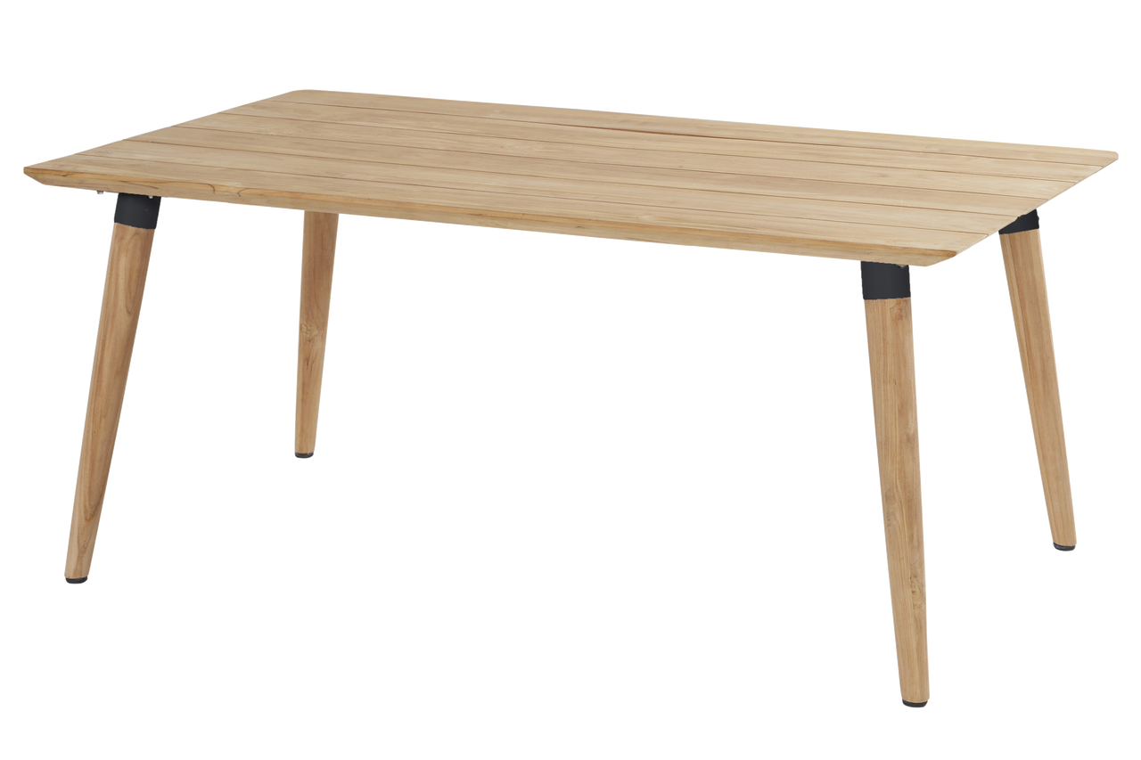 Hartman Tuintafel Sophie Studio - Naturel/Zwart Teakhout - 170x100x76c
