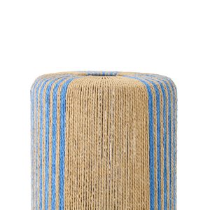 J-Line lamp Touw Cilinder – metaal – blauw/naturel – small