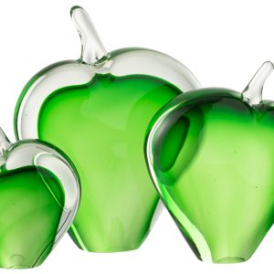 J-Line presse-papier Malum – glas – groen/transparant – set van 3 J-Line presse-papier Malum – glas – groen/transparant – set van 3