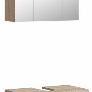Furnilux Badkamercombinatie In Sonoma Eik Licht En Wit Hoogglans Diepg Furnilux Badkamercombinatie In Sonoma Eik Licht En Wit Hoogglans Diepg