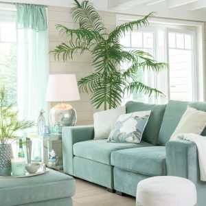 J-Line plant Bamboepalm In Pot – kunststof – groen/zwart – large J-Line plant Bamboepalm In Pot – kunststof – groen/zwart – large