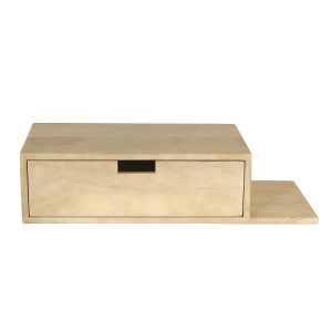Giga Meubel Nachtkastje Niek – Zwevend Naturel Plankje Rechts – 65cm Giga Meubel Nachtkastje Niek – Zwevend Naturel Plankje Rechts – 65cm