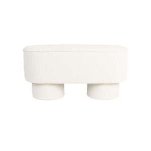 Housecraft Living Marcos Bankje Bouclé Wit