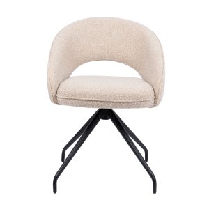 HelloChair eetkamerstoel HC07 Dinny – spinpoot black – cloud beige HelloChair eetkamerstoel HC07 Dinny – spinpoot black – cloud beige
