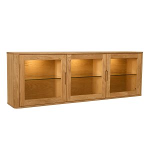 Furnhouse 3-deurs wandkast Nyborg – Natuurlijk eikenhout – MDF, Eikenf Furnhouse 3-deurs wandkast Nyborg – Natuurlijk eikenhout – MDF, Eikenf