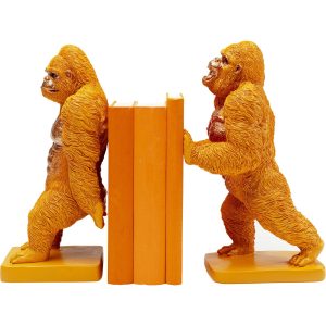 Kare Design Boekensteun Gorilla Oranje (2/Set)