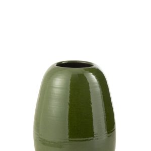 J-Line vaas Lola – porselein – groen – medium – 40 cm hoog J-Line vaas Lola – porselein – groen – medium – 40 cm hoog