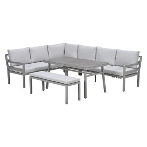 Garden Impressions lounge dining set Markus 4-delig links – taupe
