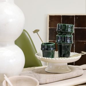 Household Hardware – Espressokopje – Beldi – Groen – Set van 4 Household Hardware – Espressokopje – Beldi – Groen – Set van 4