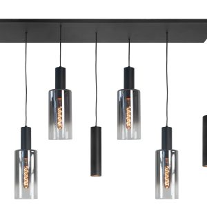 Highlight hanglamp Perugia – 7 lichts – 130 x 165 cm – zwart rook Highlight hanglamp Perugia – 7 lichts – 130 x 165 cm – zwart rook