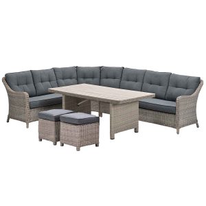 Garden Impressions lounge dining set Nova mystic grey – 7-delig