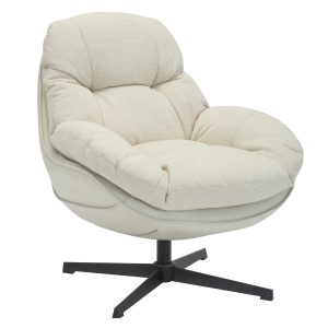 Giga Meubel Fauteuil Leonne – Stof/Metaal – Beige Giga Meubel Fauteuil Leonne – Stof/Metaal – Beige