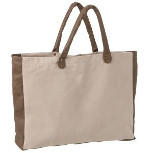 J-Line strandtas Korte Oren – textiel – beige