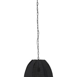J-Line hanglamp Peer – linnen/ijzer – zwart – small J-Line hanglamp Peer – linnen/ijzer – zwart – small