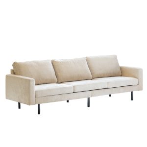 Giga Meubel Bank Florence 4-zits – Stof/Metaal – Beige Giga Meubel Bank Florence 4-zits – Stof/Metaal – Beige