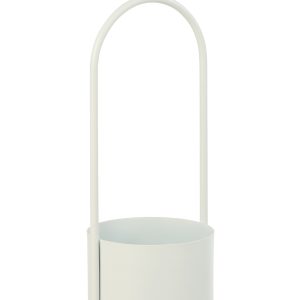 J-Line bloempot – ijzer – wit – large