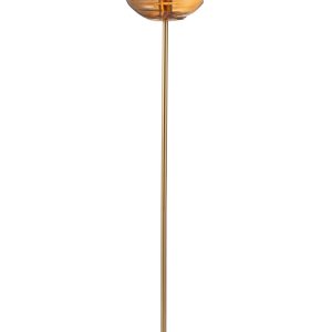J-Line vloerlamp Bijenkorf – glas – bruin