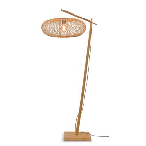 GOOD&MOJO vloerlamp Cango – bruin – Ø60cm