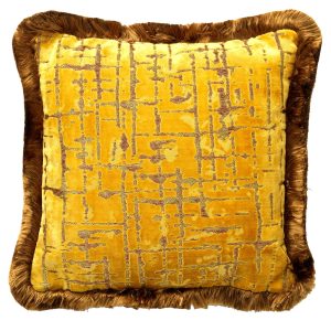 POSEIDON | sierkussen 45×45 cm | Golden Glow | geel | Hoii | met duurz