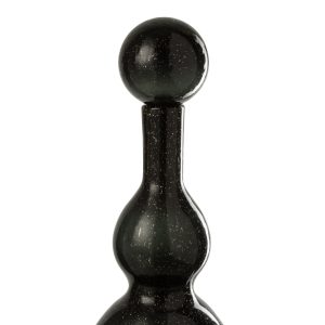 J-Line decoratoe Fles + Stop Carol – glas – zwart – small J-Line decoratoe Fles + Stop Carol – glas – zwart – small