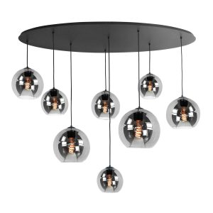 Highlight hanglamp Fantasy – 8 lichts – 140 x 130 cm – zwart Highlight hanglamp Fantasy – 8 lichts – 140 x 130 cm – zwart