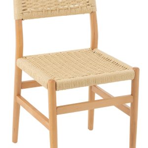 J-Line stoel Lap – beukenhout/touw – naturel