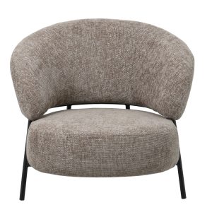 Giga Meubel Fauteuil Jennie – Stof/Metaal – Taupe Giga Meubel Fauteuil Jennie – Stof/Metaal – Taupe