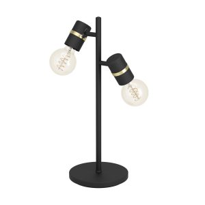 EGLO tafellamp Lurone – e27 – 50 cm – zwart/koper EGLO tafellamp Lurone – e27 – 50 cm – zwart/koper