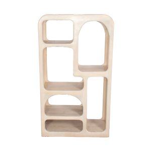 Giga Meubel Vakkenkast Yuki – Mangohout – Beige – 90x34x161cm
