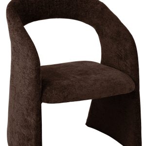 J-Line stoel Anise – textiel – donkerbruin