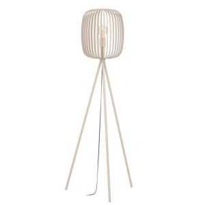 EGLO vloerlamp Romazzina – e27 – 140,5 cm – zandkleur
