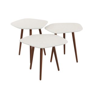 Giga Meubel Salontafel Stone – Marmer Composiet – Set van 2 – 42x47x40 Giga Meubel Salontafel Stone – Marmer Composiet – Set van 2 – 42x47x40