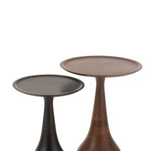 J-Line bijzettafel Paro – hout – bruin/zwart – 2 stuks J-Line bijzettafel Paro – hout – bruin/zwart – 2 stuks