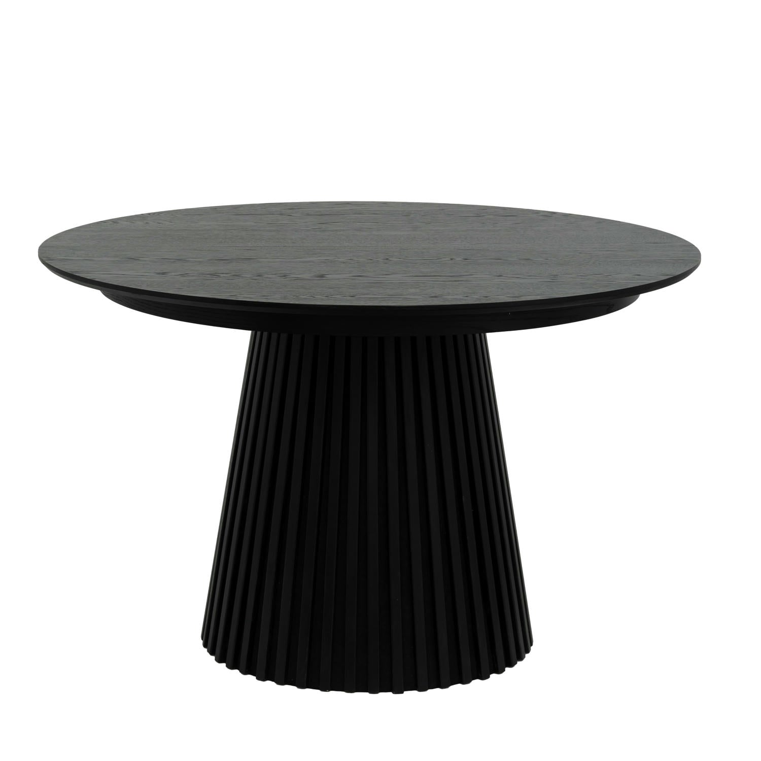 Furnhouse uitschuifbare eettafel Svendborg - Zwart - Ø 120/220x120 cm