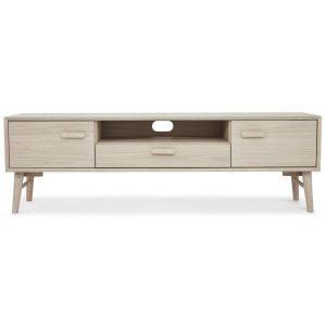 Furnhouse tv-meubel Porto – Witte olie – MDF, Eikenfineer – 42x160x50 Furnhouse tv-meubel Porto – Witte olie – MDF, Eikenfineer – 42x160x50
