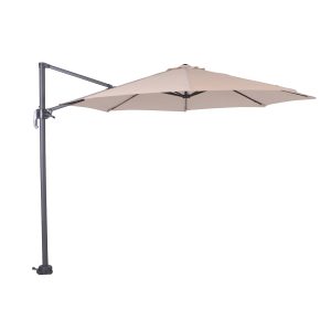 Hawaii parasol S – Ø300 cm – carbon black – ecru Hawaii parasol S – Ø300 cm – carbon black – ecru