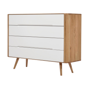 Gazzda Ena Drawer Eikenhouten Ladekast – Naturel / Wit