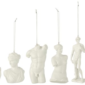 J-Line hanger Romeinse Beelden – polyresin – wit – doos van 6 J-Line hanger Romeinse Beelden – polyresin – wit – doos van 6